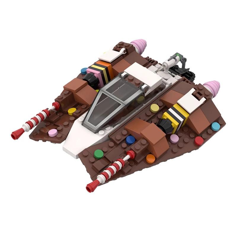 Bricklink Звездные Войны Рождественская Пряничная Серия Космический корабль 40806 Шагоход Спидеры Строительные блоки Детские игрушки Рождественский подарок