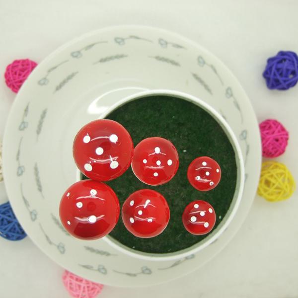 6pcs Mini Foam Mushroom Simulative Small Size Forest Micro Landscape Decor Ornaments for Flower Pot