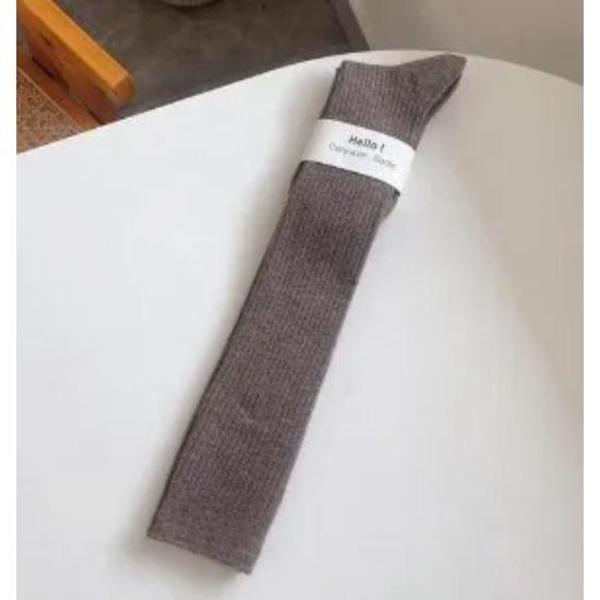 Женские длинные носки, кашемировые женские ботинки, однотонные шерстяные чулки до бедра, узкие повседневные хлопковые гольфы выше колена, пушистые женские длинные гольфы