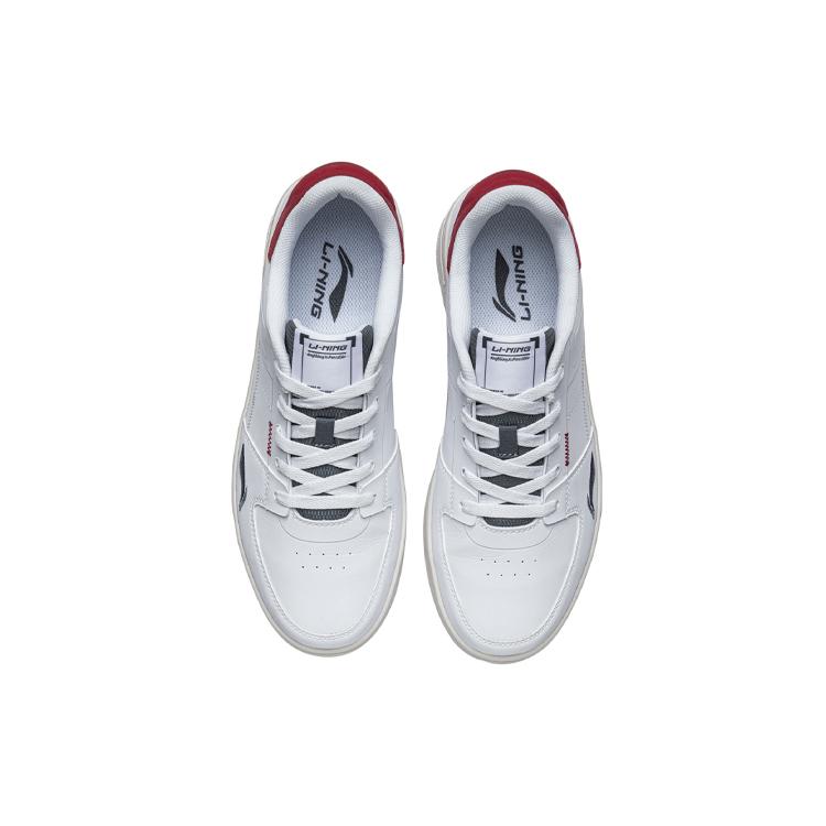 Мужские низкие кеды для скейтбординга Li Ning Бело-красные AGCR187-2