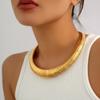 Metal Snake Bone Line African Collar Punk Necklace Fashion Geometric Metal Collarbone Necklace