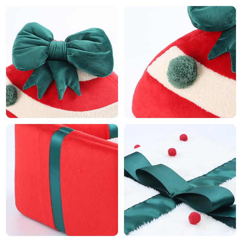 Рождественский домик-гнездо для собак, зимнее теплое гнездо для собак, съемное и моющееся гнездо для кошек, полностью закрытый домик для кошек, вилла, товары для животных