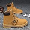 Ботинки мартин мужские зимние новая мужская обувь британский стиль ретро большие желтые ботинки мужские высокие кеды мужские
