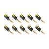 10pcs Efficient 32A 4mm Banana Plug Solderless Quick Connect 4mm Banana Plug 32A High Current for Electrical Tools