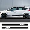 Для Ford Focus 2 3 MK2 MK3 Тюнинг Аксессуары Наклейки на Бок Автомобиля Длинная Полоса DIY Авто Винил Гонки Спортивный Стайлинг Наклейки