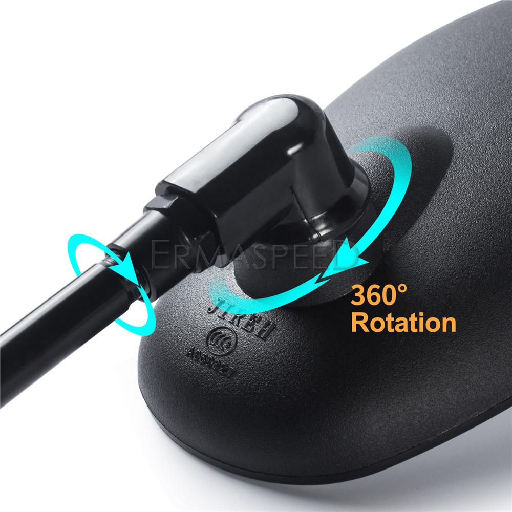 Универсальные боковые зеркала заднего вида для мотоцикла 10 мм, черные для Z900 Z800 Z750 mt09 mt07 cb650r cb500x, зеркала для мотоцикла