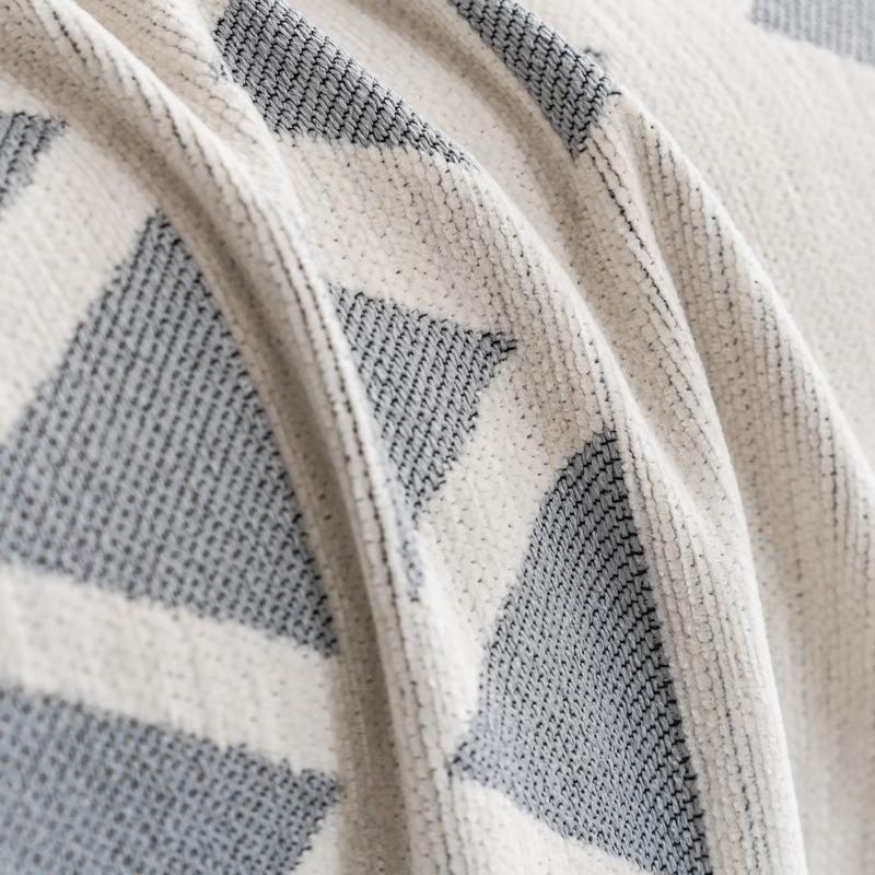 1/2/3/4 Seater Geometry Printed Sofa Cover Chenille Sofa Towel Blanket Couch Cover Soft Universal Anti-cat Scratch Sofa Blankets