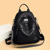 Korean Fashion New Women's Backpack European and American Trendy Simple and Versatile Soft Leather Shoulder Bag