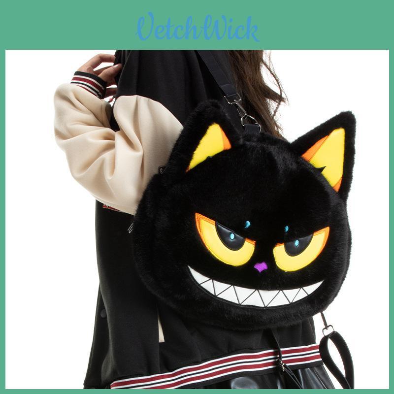 Small And Large Cat Plush Backpack For Children Girls Travel And School Accessories