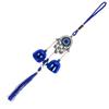 Blue Evil Eye Wind Chime Pendant Hand of Ornament Hanging Home Decor Door Hanger Turkish Symbol Protection Charm
