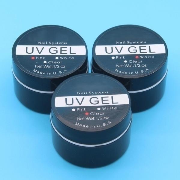 1 шт., гель для наращивания ногтей, наращивание ногтей, УФ-гель, кончики, клей для маникюра, 3 цвета