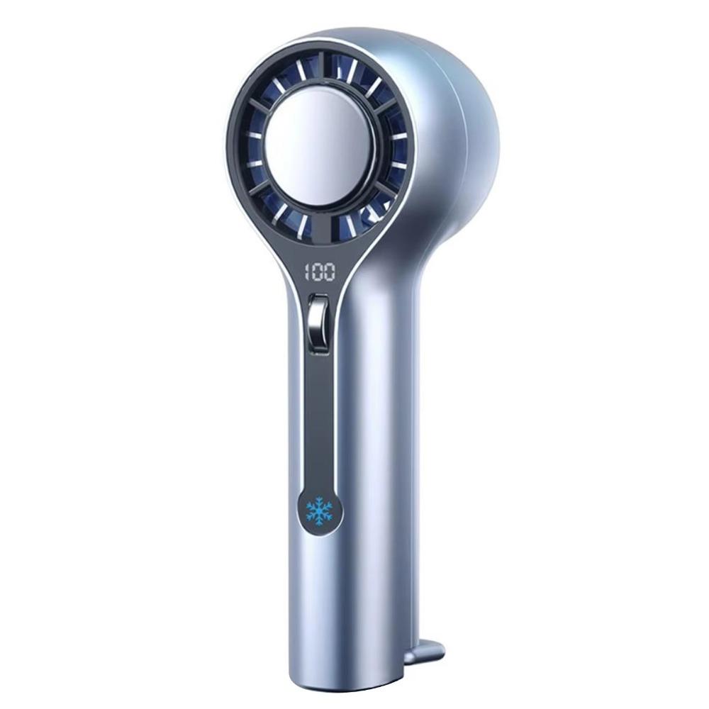 Rechargeable Ice Sensation Cold Fan Adjustable Cooling Fan Portable Mini Pocket Fan Travel