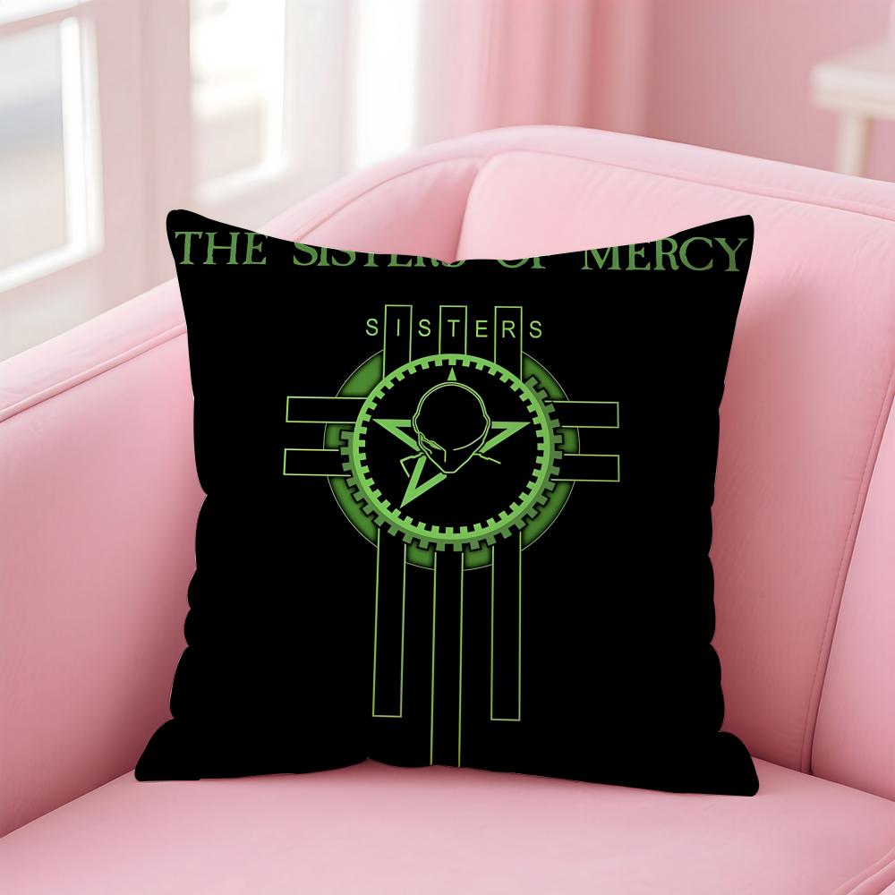 Бренд Готический The S-Sisters Of M-Mercy Наволочка Чехол для Подушки Мягкая Кожевенная Ткань Комфорт и Скрытая Молния
