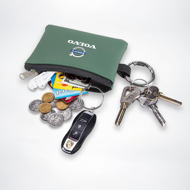 Car Keychain Key Storage Bag Anti-Lost Loop Sticker For Volvo ES90 EC40 EX40 EM90 XC90 V90 V60 XC60 V40 S80 S60 S90 C40 XC40 V70