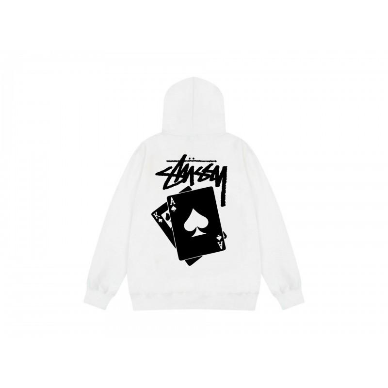Mens Unisex Hooded Sweatshirt Letter Print Loose Fit Casual Top