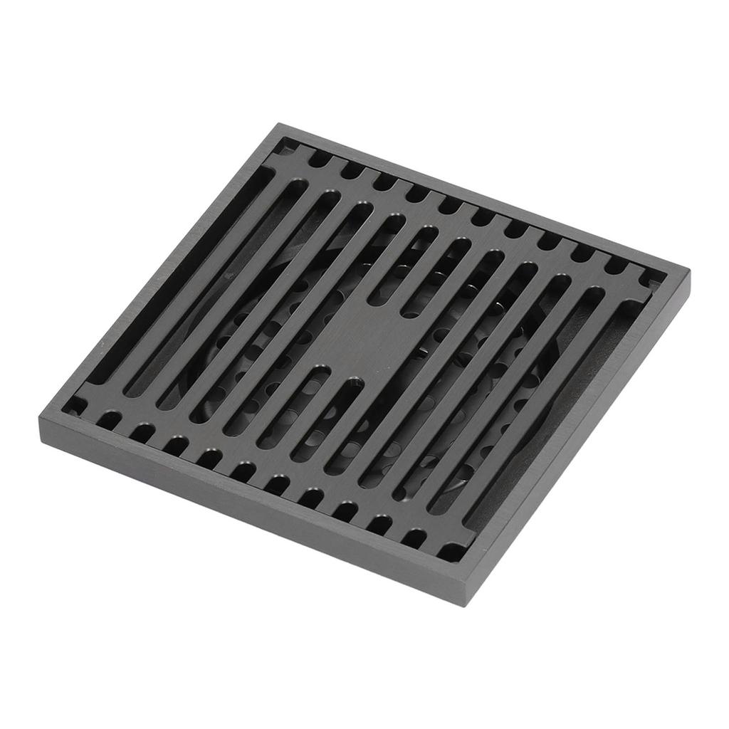 Сливной трап из нержавеющей стали квадратный антизапаховый большой вытеснитель решетка для ванной комнаты для домашнего балкона