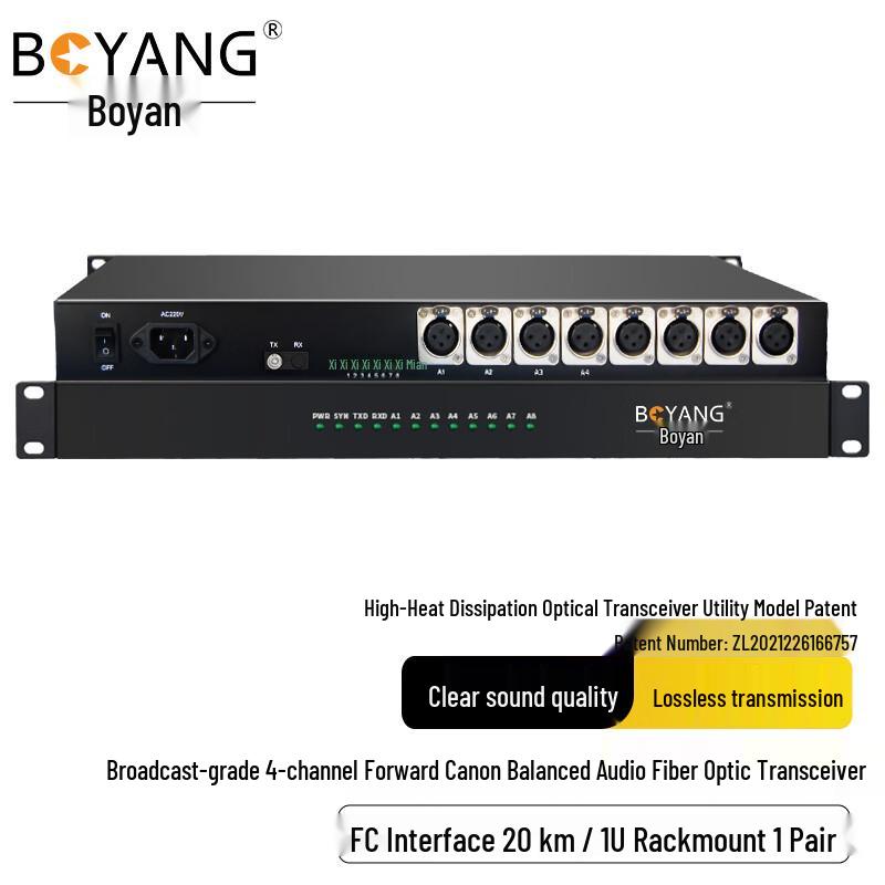 BOYANG Fiber Optic Audio & Video Transceivers