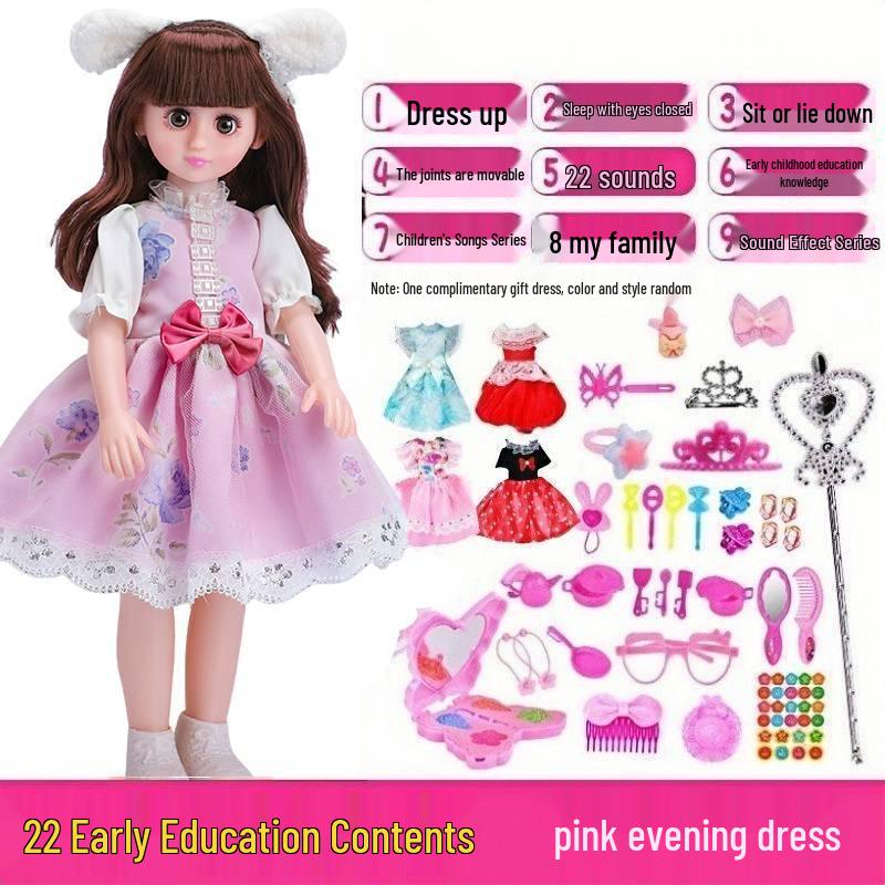 Interactive Smart Doll Set with Changeable Clothes - Princess Toy for Girls, Perfect Birthday Gift