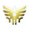 Square Enix Dragon Quest Metallic Die-Cut Sticker Royal Crest Logo