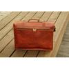 Handmade Leather Messenger Bag Men's Work Office Briefcase Crossbody Bag