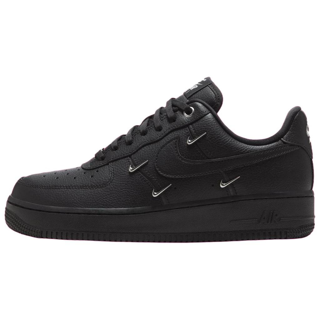 Nike Air Force 1 Low '07 Lx Black Silver Mini Swoosh Women's Sneakers HQ1180-001