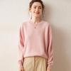 Women's Cashmere Round Neck Pullover Sweater - Autumn/Winter Thick Knit Base Layer