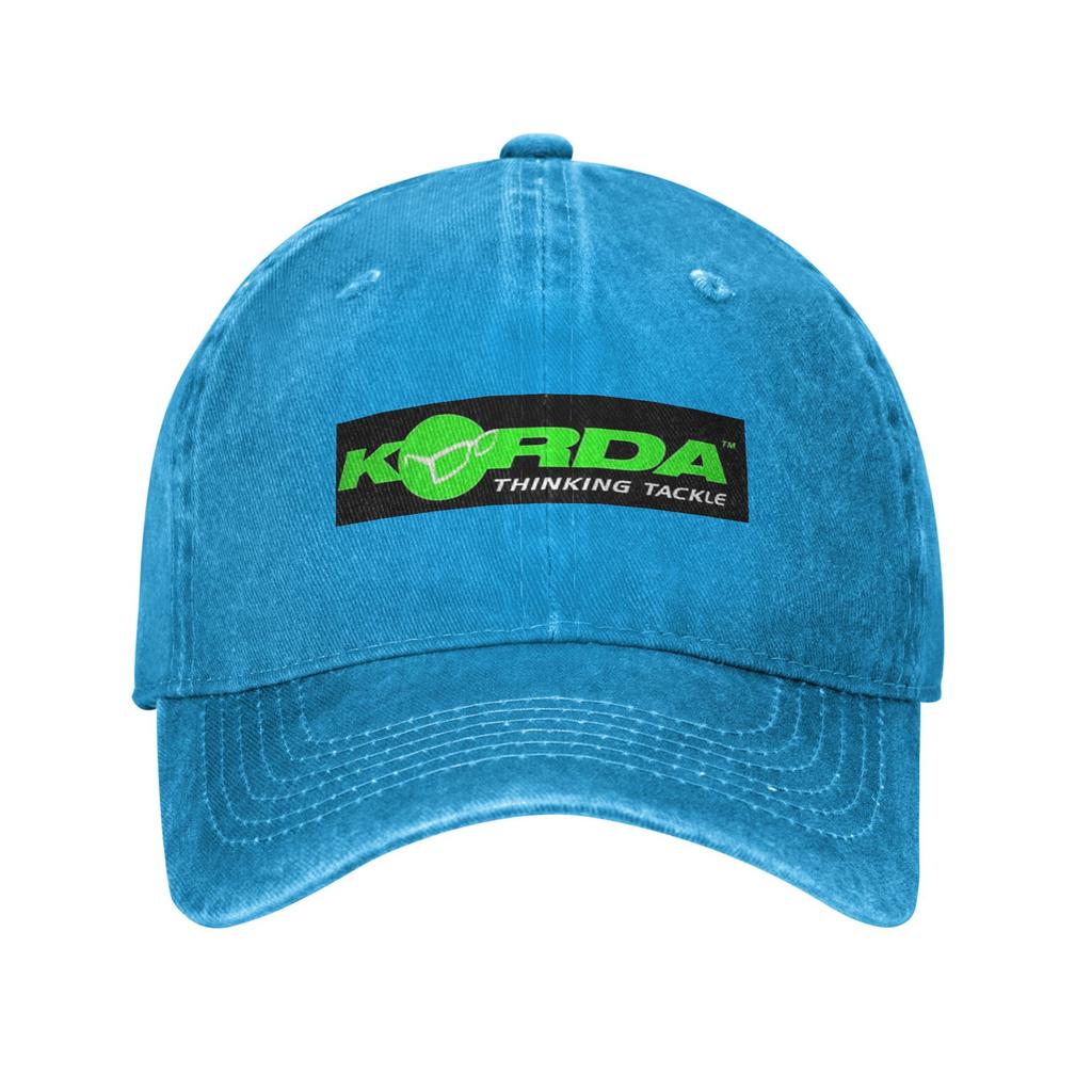 Кепка из джинсовой ткани с логотипом Korda Fishing Повседневные бейсболки Регулируемая кепка Летние Унисекс Бейсболки