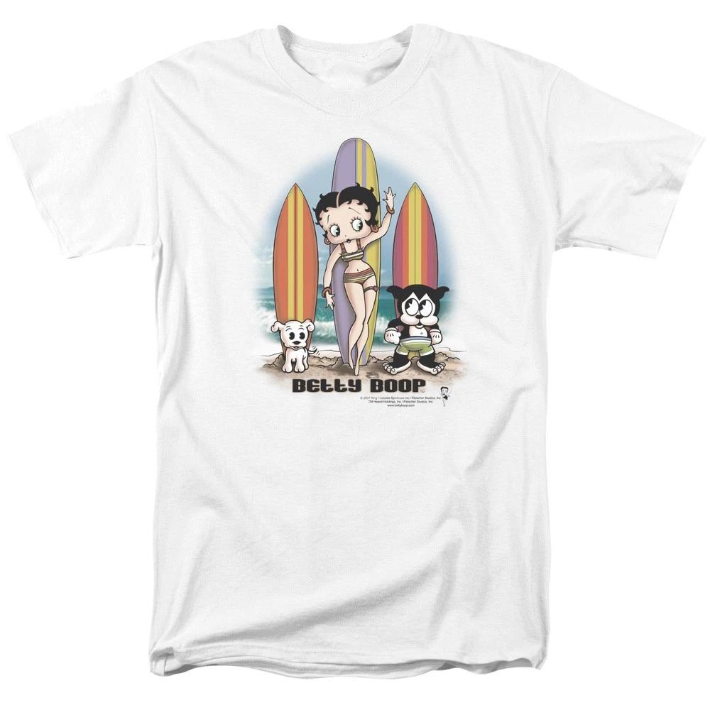 Betty Boop - Surfers - Unisex Short Sleeve Children's T-shirt - White