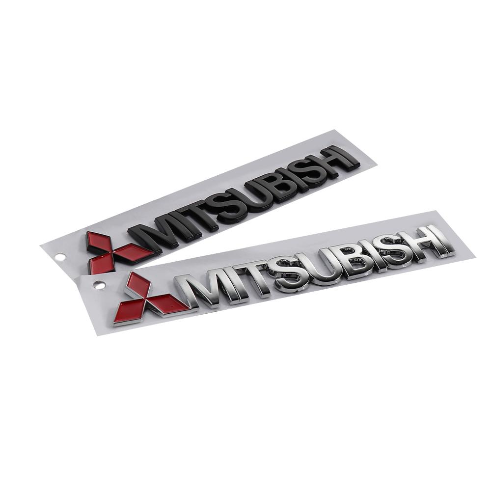 1pcs Car Side Fender Sticker Badge Auto Logo Rear Trunk Decals For Mitsubishi Pajero Outlander XL Montero Lancer Triton l200 ASX