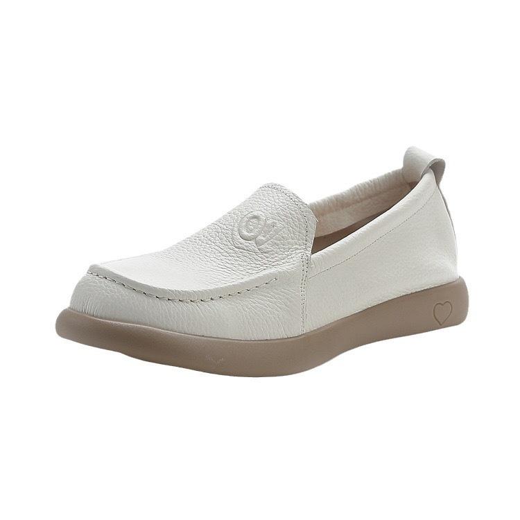 Женские повседневные туфли-лоферы на платформе Удобная деловая обувь для работы Кожаные туфли-лоферы для женщин Плоские туфли для вождения и ходьбы Модельные туфли Пенни-лоферы