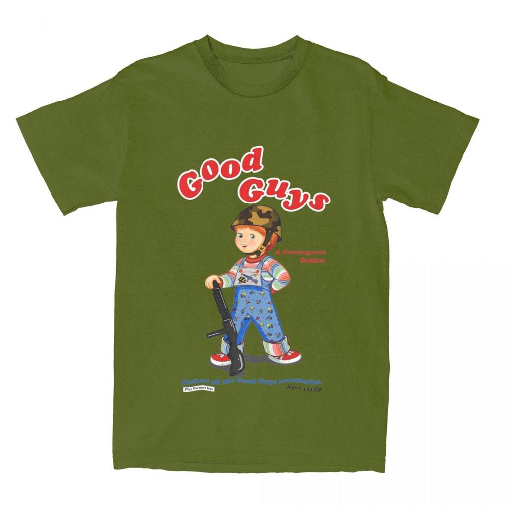 Футболка Good Guys Soldier Child's Play Chucky Merchandise для мужчин и женщин, кукла Чаки в стиле ужасов 80-х, винтажные хлопковые футболки с графическим принтом
