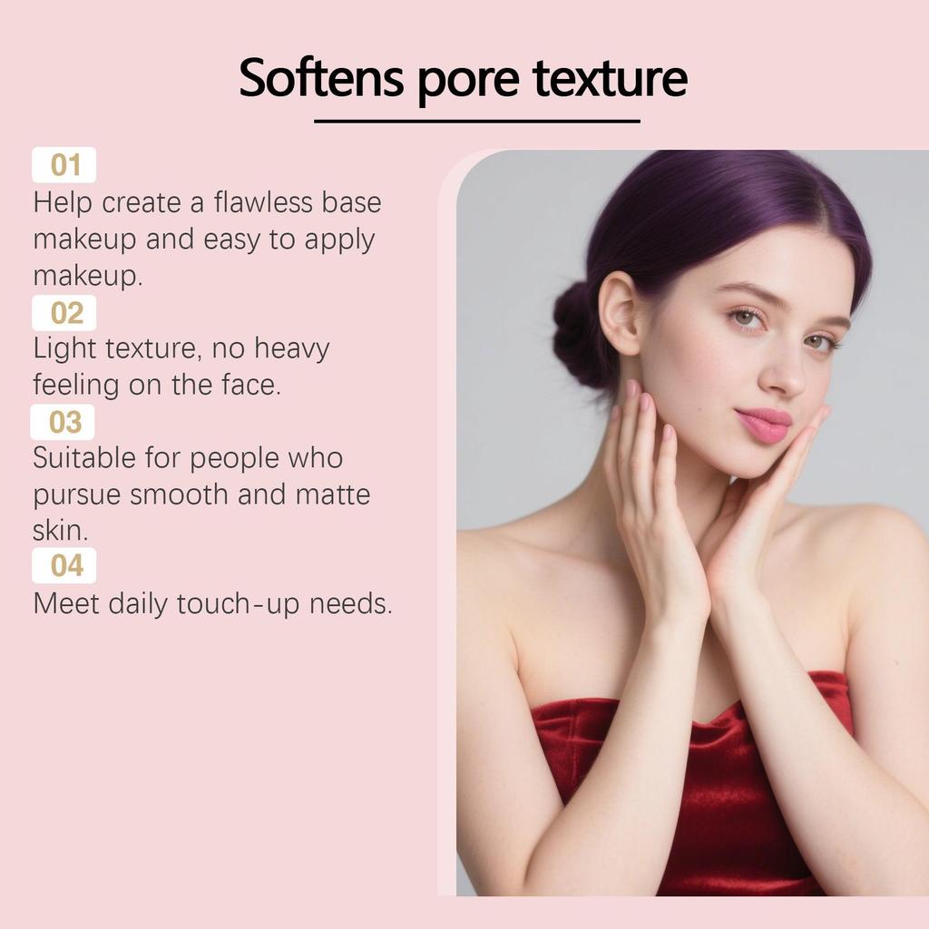 HOYGI Маскирующий праймер для пор: Маскирует несовершенства, Выравнивает тон кожи, Увлажняет для гладкости кожи