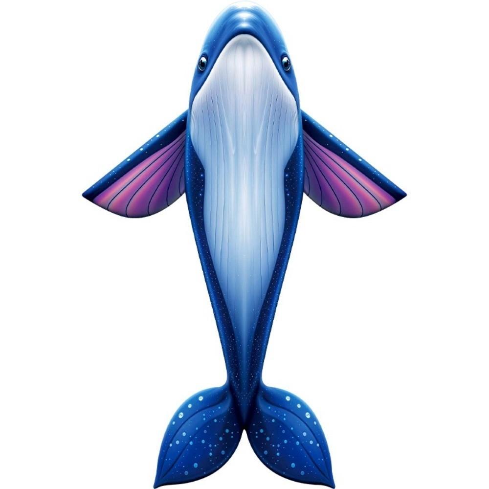 Easy To Fly Giant Blue Whale Kite Marine Animal Outdoor Flying Toy New Children's Kite Kids&Adults