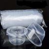 50pcs 5.5oz Disposable Plastic Cups with Lids Perfect for Ice Cream Drinks Soups Snacks Desserts & More!