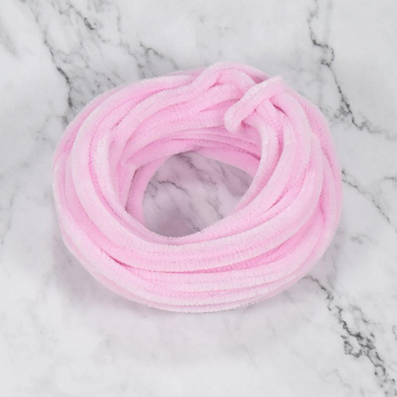 1,5 м бархатные цветы твист-палочка имитация бархата синели стебель полоса красочная мягкая бархатная твист-проволока