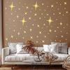 42PCS Starburst Pattern Mirror Wall Stickers Starburst Wall Stickers  Bedroom Decor