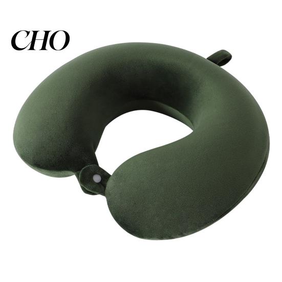 Memory Foam Cushion Travel Neck Pillow, U Shaped Headrest for Airplane 5-second Rebound Car, Soft Support Pillow Office Nap, Removable Washable Cover