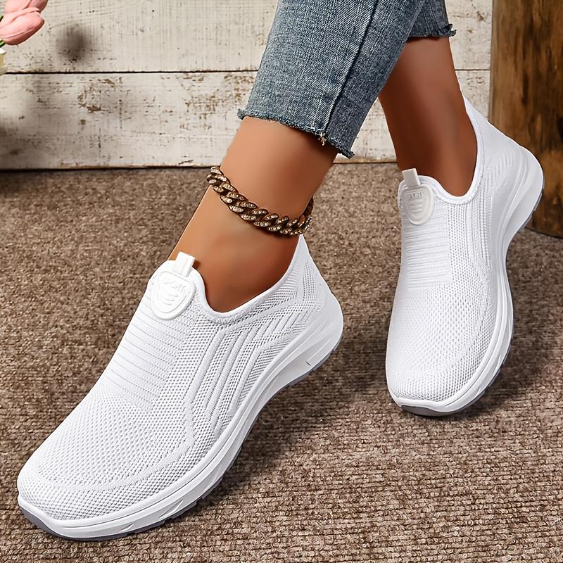Новые дышащие женские слипоны из материала Fly Knit - Удобная обувь для мам