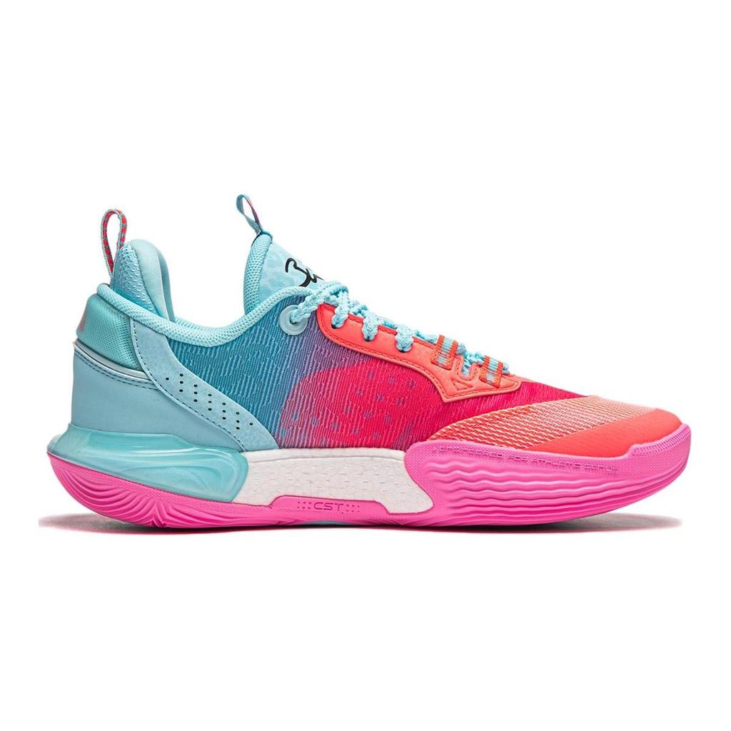 Баскетбольные кроссовки Li Ning All City 12, модные, универсальные, нескользящие, износостойкие, легкие, с низким верхом, детские, красные, синие, YKBU020-3