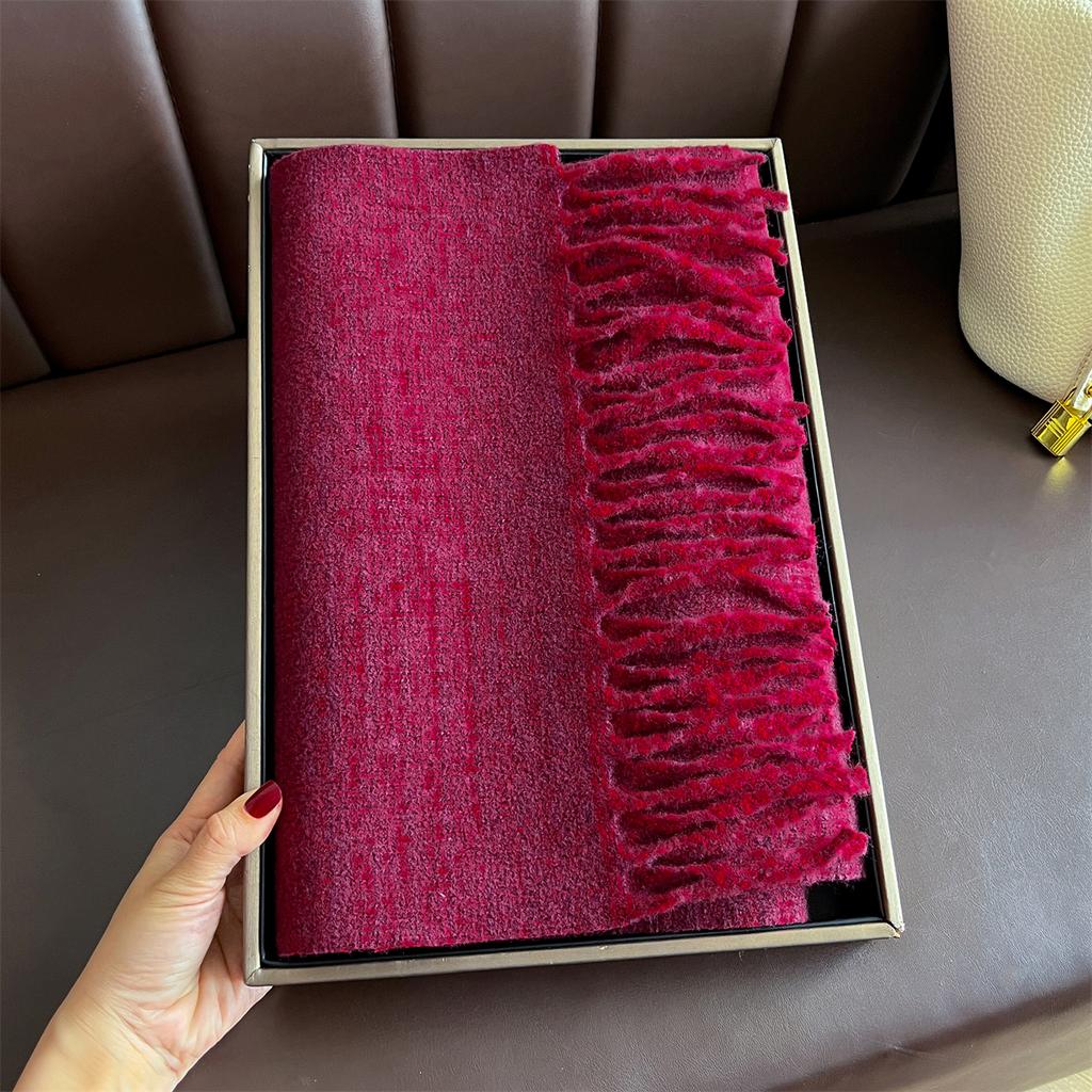 Luxury Brand Cashmere Women Plaid Scarf Winter Warm Shawl and Wrap Bandana Pashmina Female Foulard Square Thick Blanket Poncho