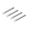 PATIKIL Guitar Pickguard Mounting Screws with Spring M3x30mm Screws Double Coil Pickup Ring Mounting Screws for Electronic Guitar Silver Pack of 4