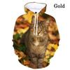 Personality Cool Sweatshirts Pullover 3d Cat Print Hoodie Men/women Fashion Long-sleeved Hoodies