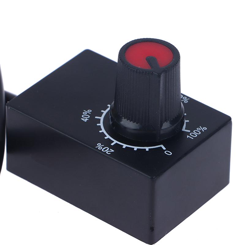 Мини DC 0-10В 1-10В Диммер с ручкой 0-100% шкала Электронный потенциометр для светодиодных диммируемых ламп для выращивания Драйвер питания