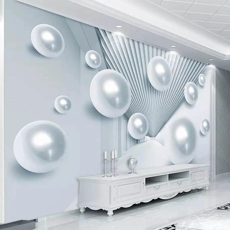 Современные модные обои 3D стерео космический шар фотообои гостиная телевизор диван фон настенная роспись декор