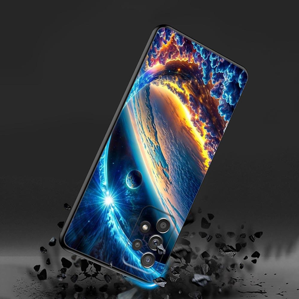 Чехол для телефона 'Небо Космос Луна Звезды Вселенная' для Samsung Galaxy A57 A56 A37 A55 A36 5G A26 A54 A52 A35 A34 A25 A17 A16 A15 A07