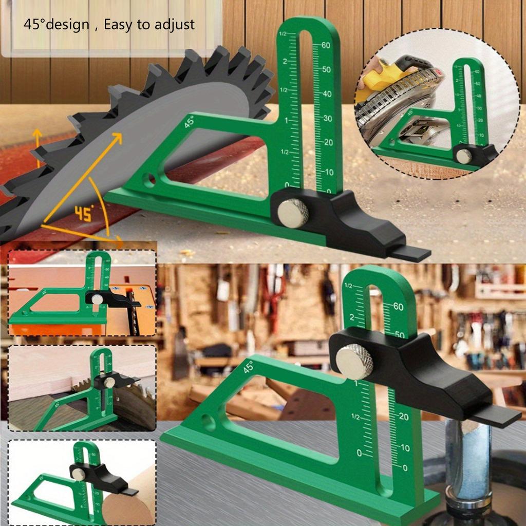 Высотомер Измерительный инструмент Алюминиевый Фрезерный стол Высотомер с Дюймовой Метрической шкалой Инструмент для измерения Деревообработки