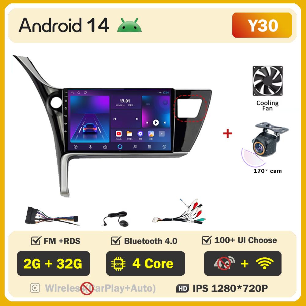 Для Toyota Corolla 11 Auris E180 2017 2018 2019 Carplay Auto Экран Беспроводной Android Auto Автомобильные Интеллектуальные Системы Автомобильный DSP