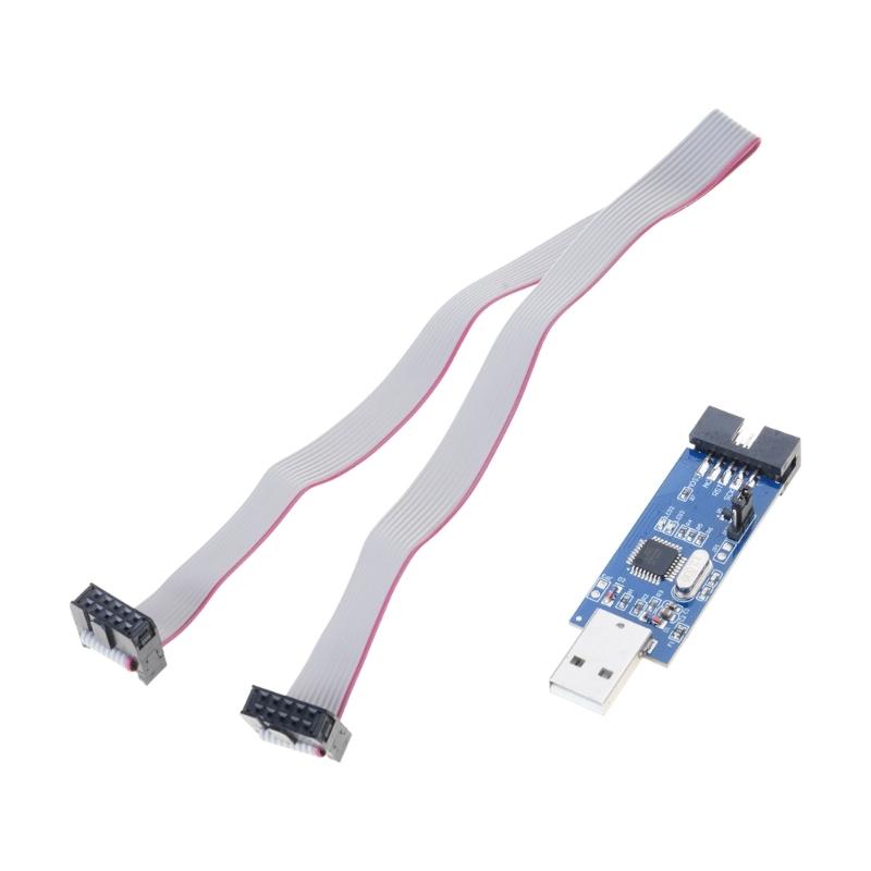 Double Voltages AVR USB ISP Asps Programmer For Microcontroller Firmware Updates Supports 3.3 V And 5V Power Supply