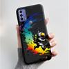 Printing Pattern Case For TCL 20B (6159K) Soft Silicone Black Shell Cover Cute Flower Cartoon Casing