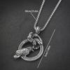 Retro Crow Pendant Necklace: Men's Stainless Steel Animal Chain - Hip Hop Jewelry